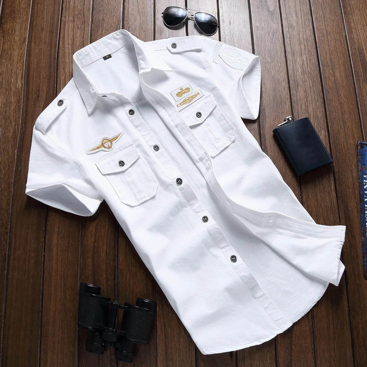 Short Sleeve Tactical Air Assault Cotton Shirt - Military-Outdoors.com