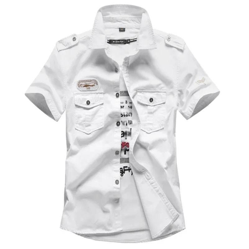 Short Sleeve Tactical Air Assault Cotton Shirt - Military-Outdoors.com