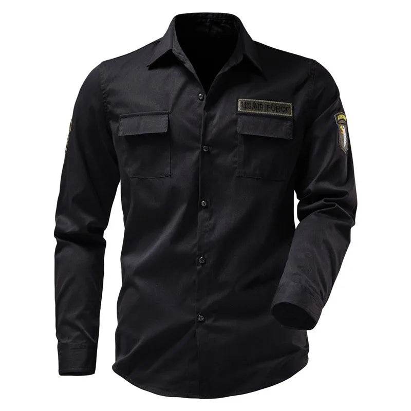 Tactical Arm Badge Embroidery Design Shirt For Men - Military-Outdoors.com