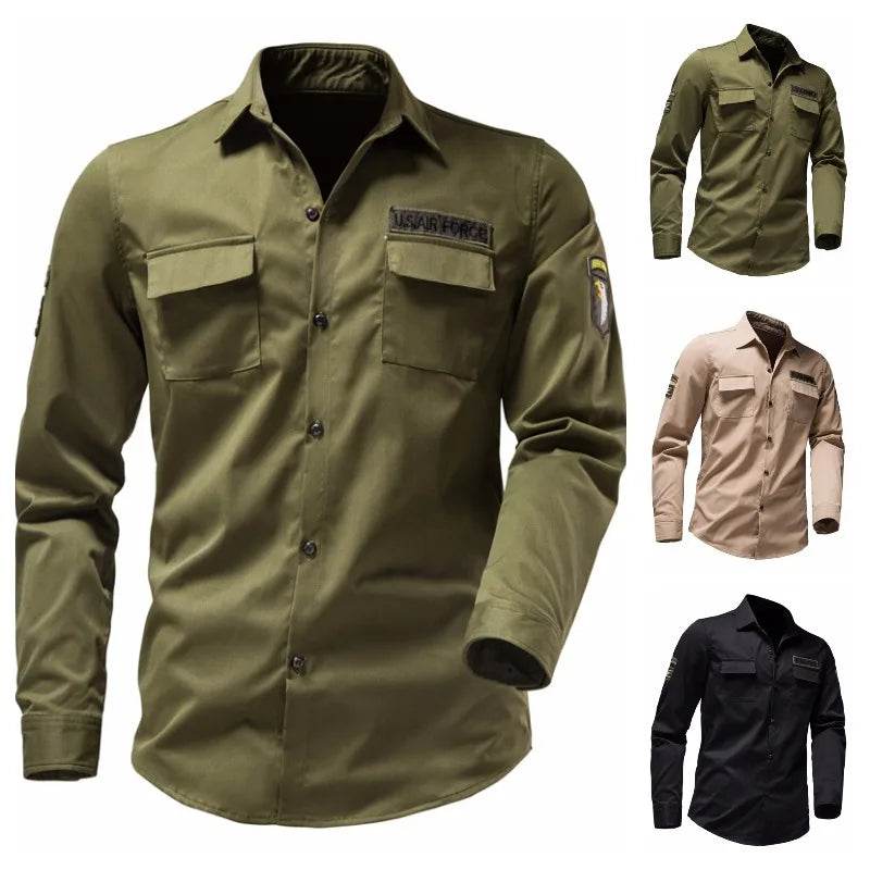 Tactical Arm Badge Embroidery Design Shirt For Men - Military-Outdoors.com