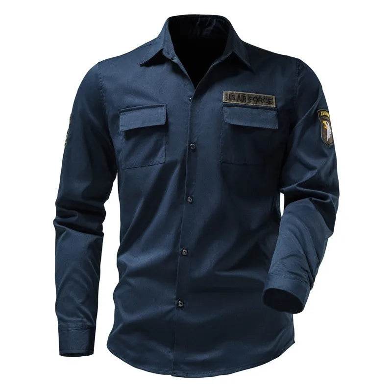 Tactical Arm Badge Embroidery Design Shirt For Men - Military-Outdoors.com