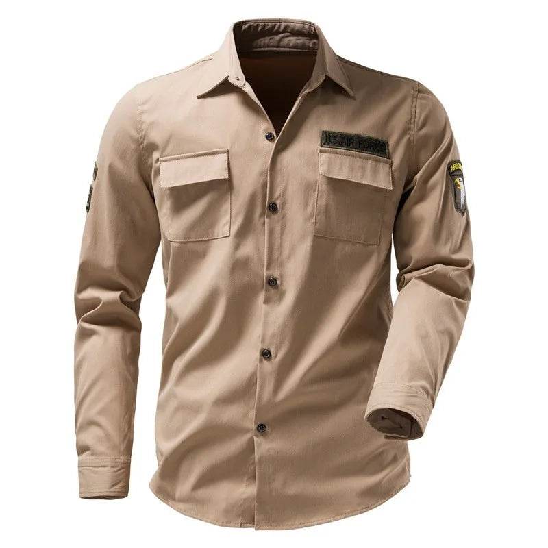 Tactical Arm Badge Embroidery Design Shirt For Men - Military-Outdoors.com