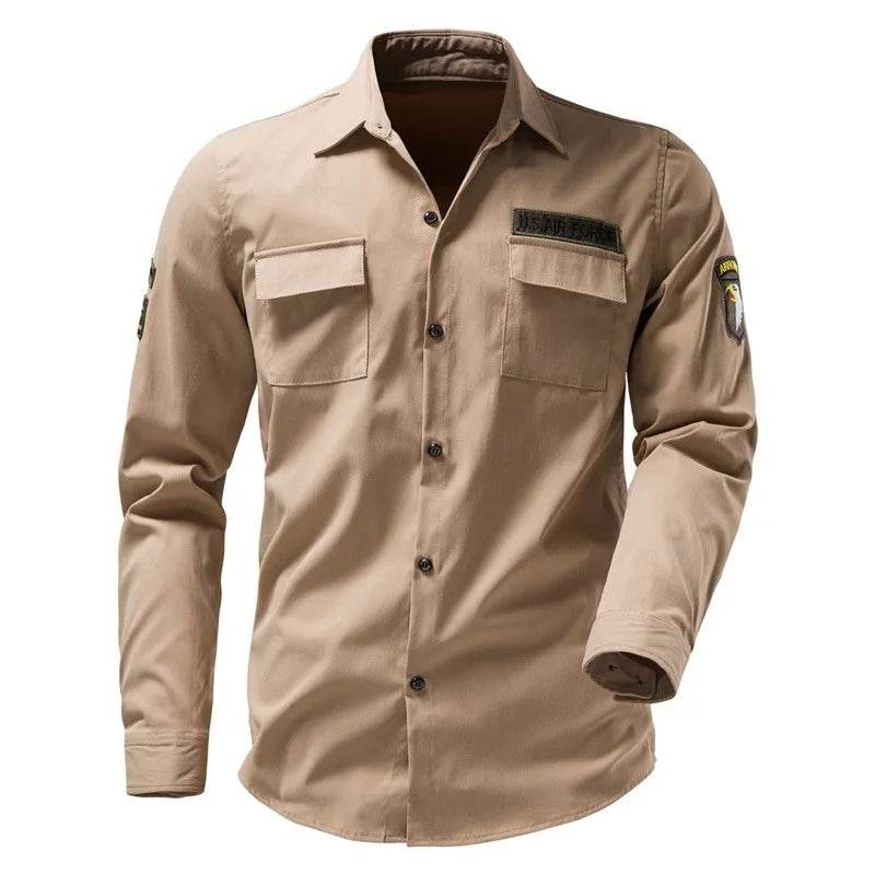 Tactical Arm Badge Embroidery Design Shirt For Men - Military-Outdoors.com