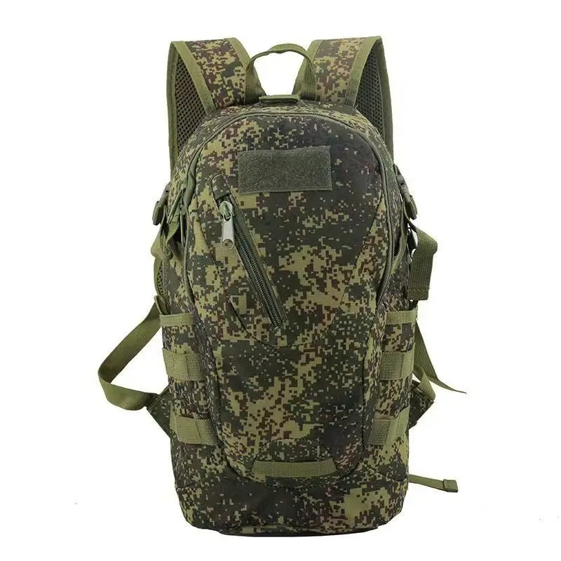Tactical Backpack in Camouflage with Multiple Storage Options for Outdoor Use