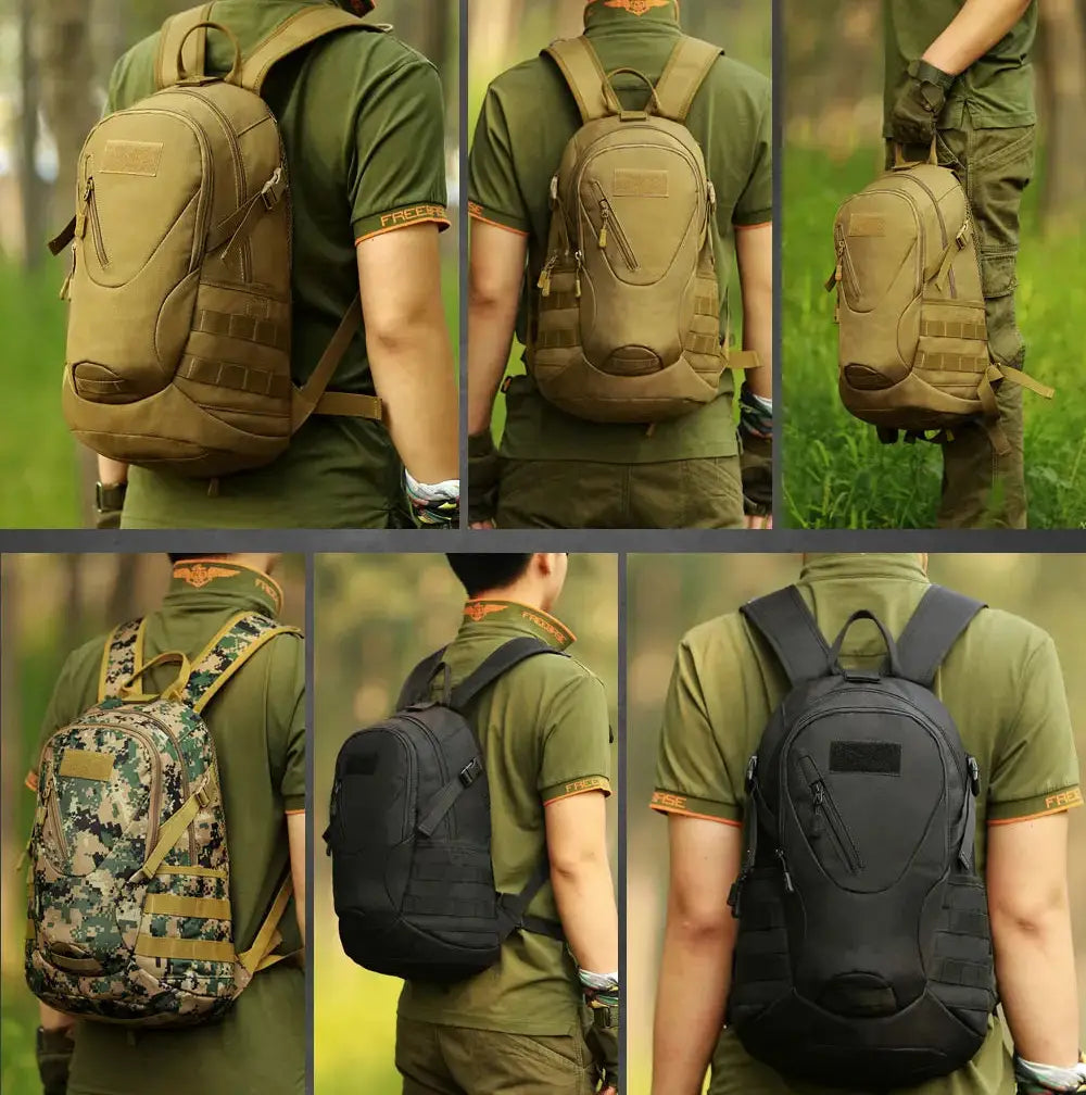 Military Tactical Backpack in Olive Green for Outdoor Activities