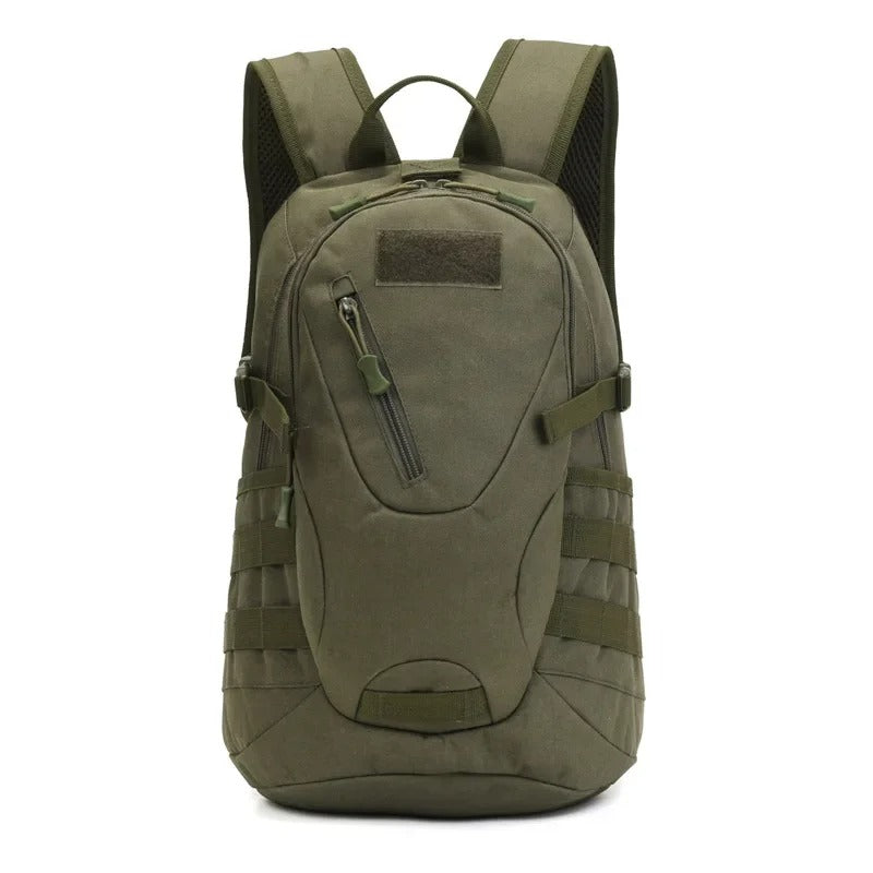 20L tactical backpack with USB in olive green for outdoor and military use