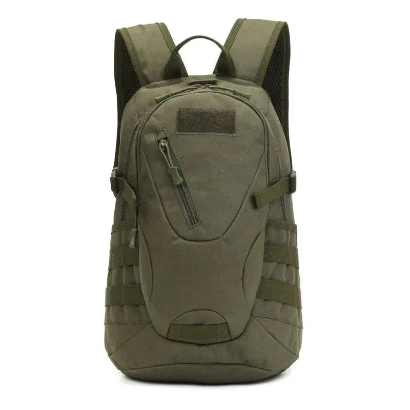20L tactical backpack with USB in olive green for outdoor and military use