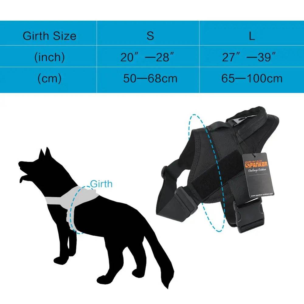 Military Tactical Dog Harness with Handle - Durable Design - Military-Outdoors.com