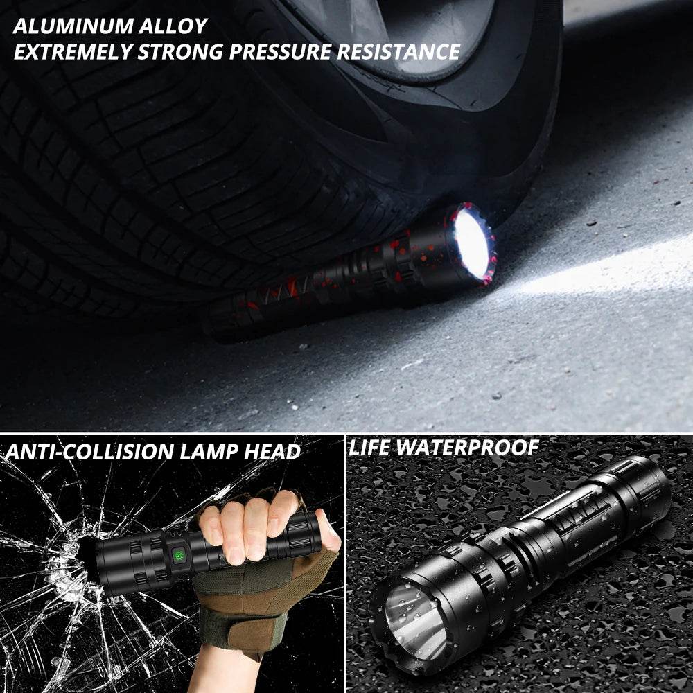 High Power Tactical Military LED Flashlight - Military-Outdoors.com