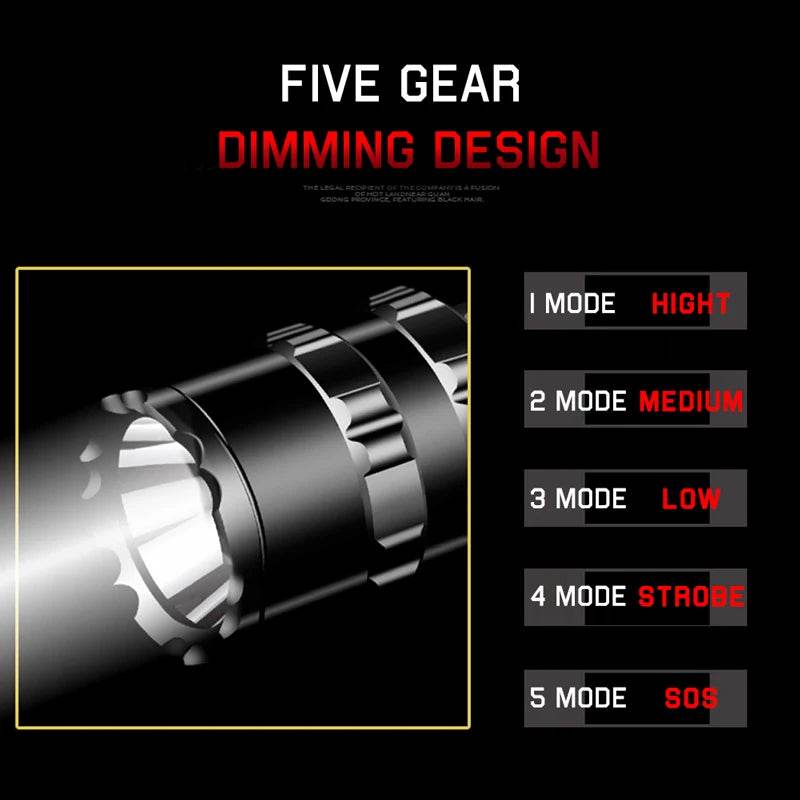 High Power Tactical Military LED Flashlight - Military-Outdoors.com