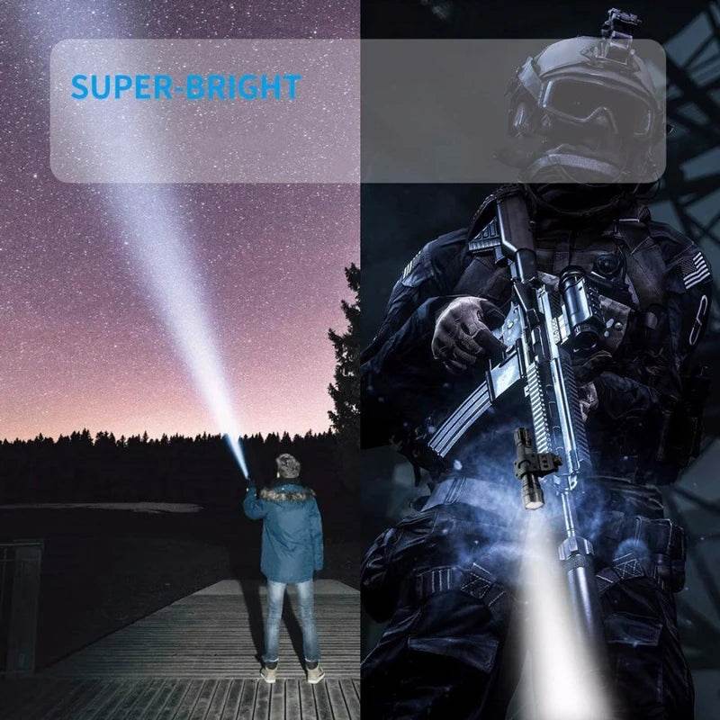 High Power Tactical Military LED Flashlight - Military-Outdoors.com