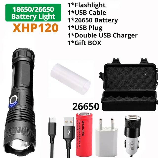 High Power Tactical Military LED Flashlight - Military-Outdoors.com