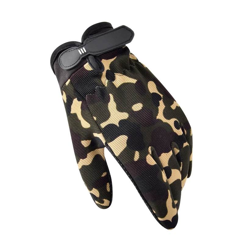 Camo Military Style Work Gloves for Durability and Grip