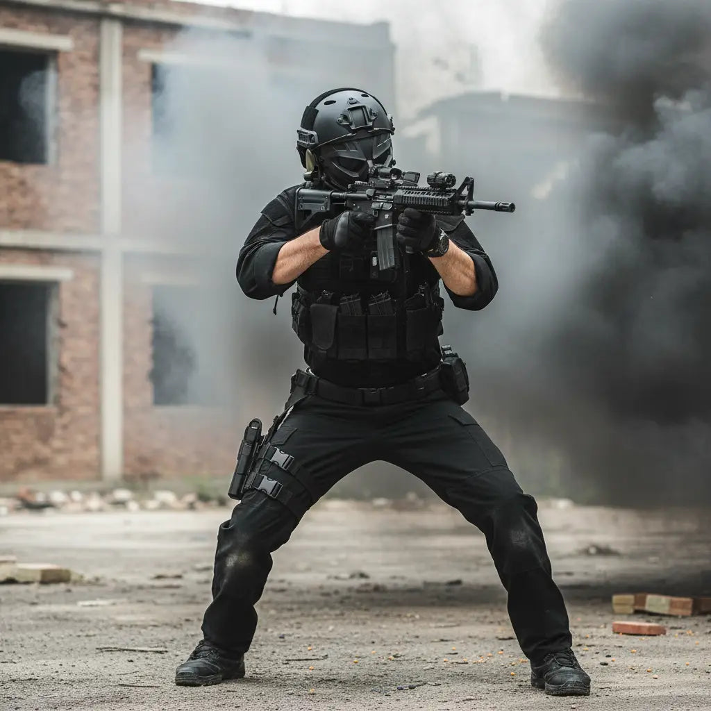 Military-Outdoors tactical helmet set for enhanced protection during tactical operations