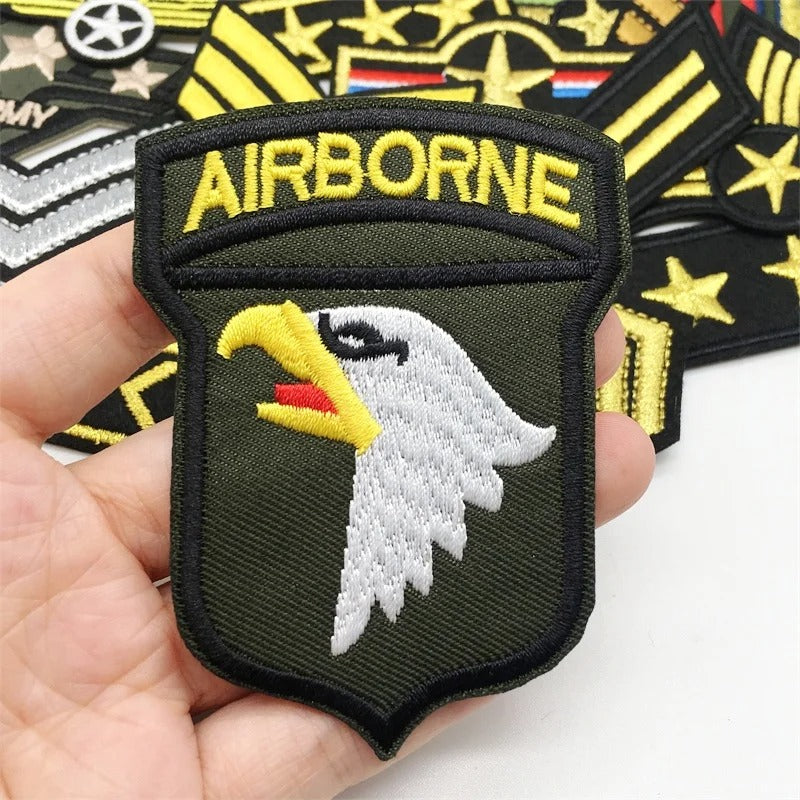 Airborne Tactical Military Patches with Eagle Design for Uniforms and Gear