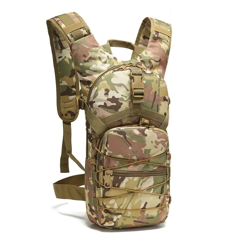 Tactical molle backpack in camouflage for outdoor hydration needs