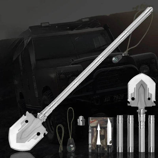 Multifunctional Shovel Tactical Folding Survival Tool for Outdoor Use - Military-Outdoors.com
