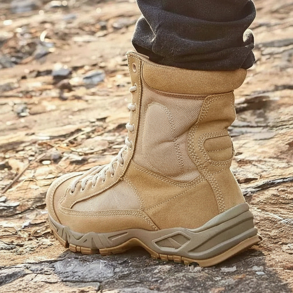 Hombre Tactical Outdoor Footwear Military Boots Back View - Military-Outdoors.com