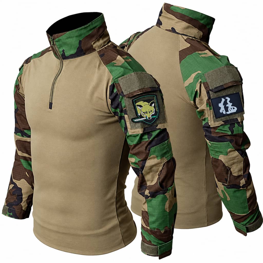 Camo Tactical Outdoor Suit with Enhanced Durability for Outdoor Activities