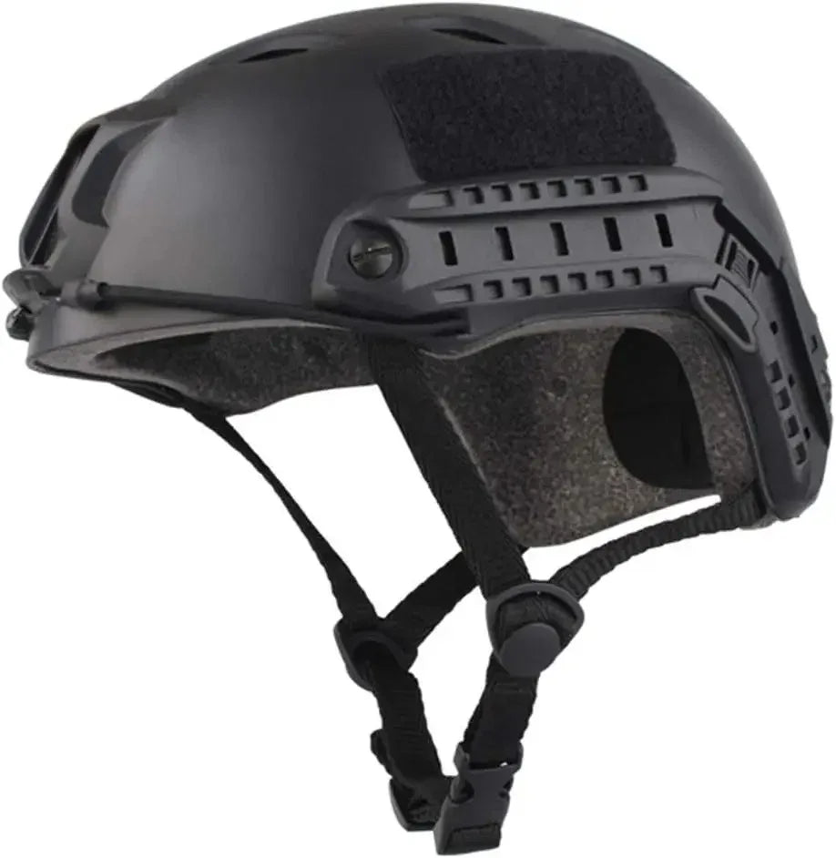 Military-Outdoors Tactical Protective Helmet in Black for Enhanced Safety and Performance