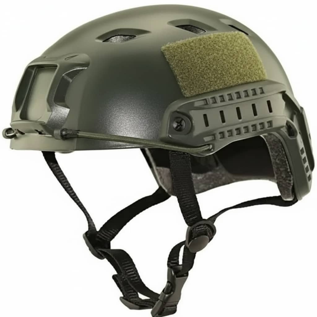 Olive Green Tactical Protective Helmet for Enhanced Safety and Comfort