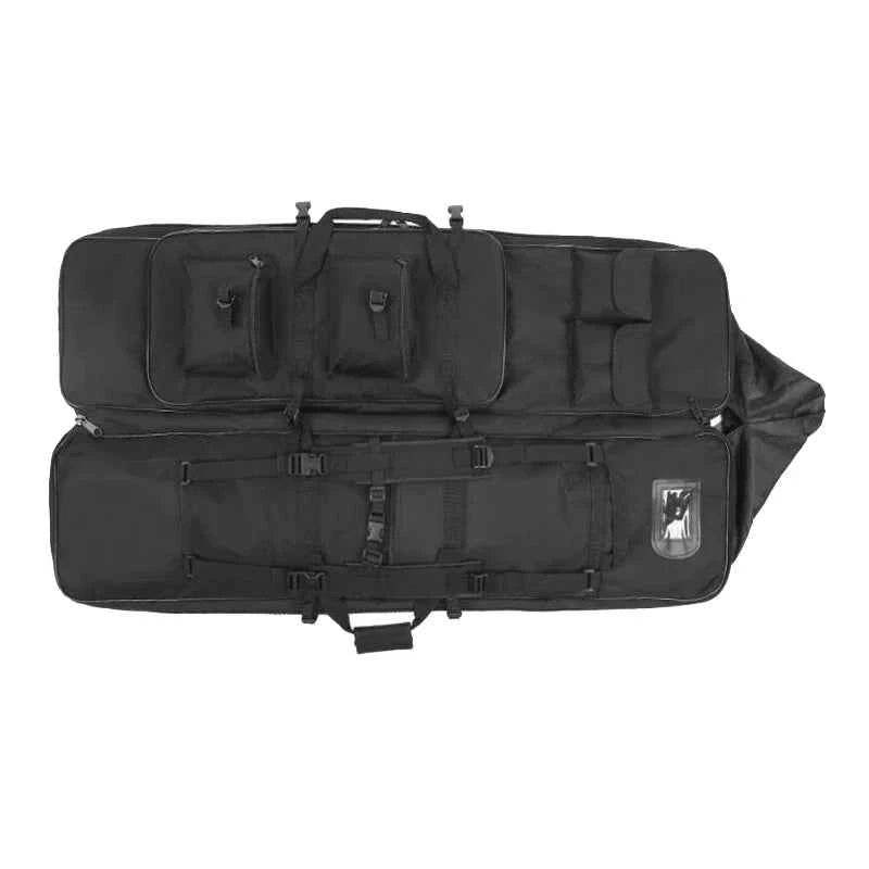 Tactical rifle bag in black for secure firearm transport and storage