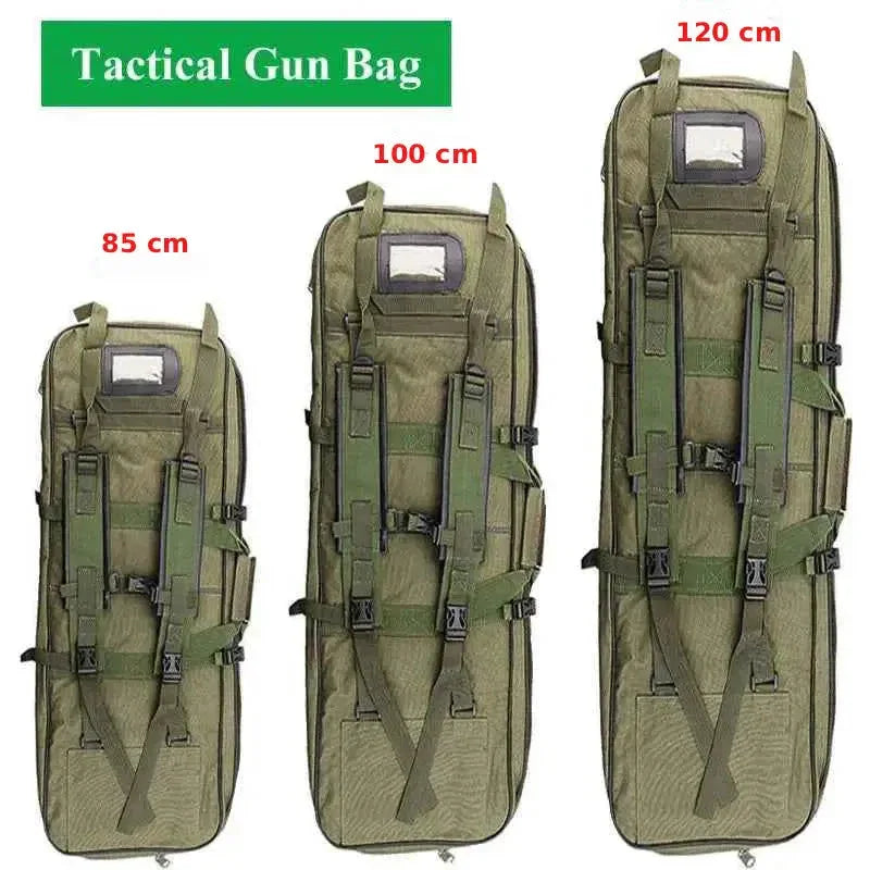Military tactical rifle bag in green, available in three sizes for versatile storage