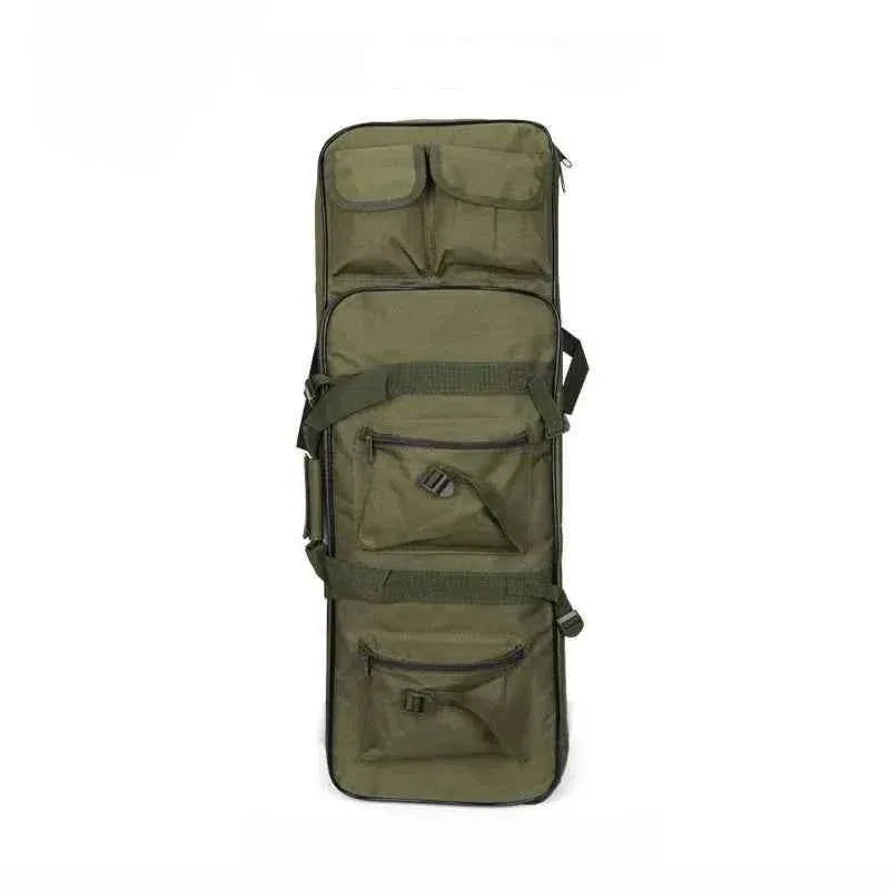 Olive Green Tactical Rifle Bag with Multiple Compartments for Firearm Transport