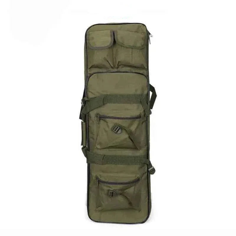 Olive Green Tactical Rifle Bag with Multiple Pockets for Easy Storage