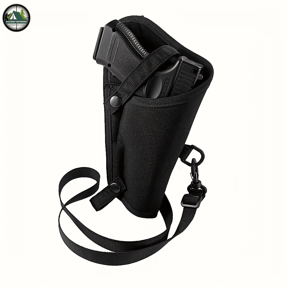 Durable right-handed gun holster for secure firearm storage and easy accessibility