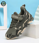Kids Breathable Outdoor Sneakers with Hook-and-Loop Straps
