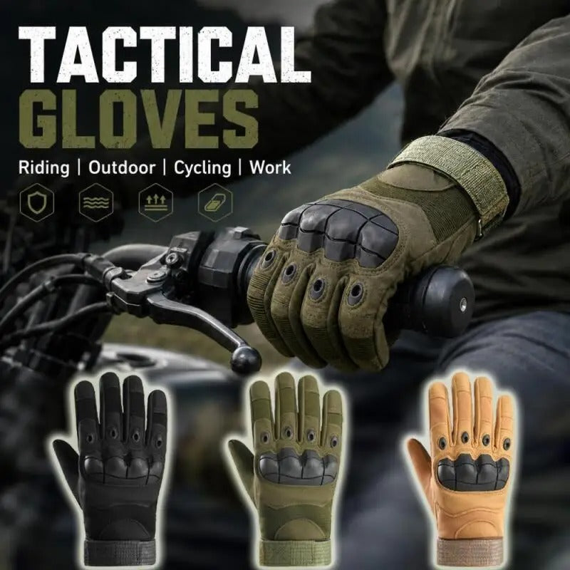 Tactical-style outdoor gloves for riding, cycling, and outdoor work