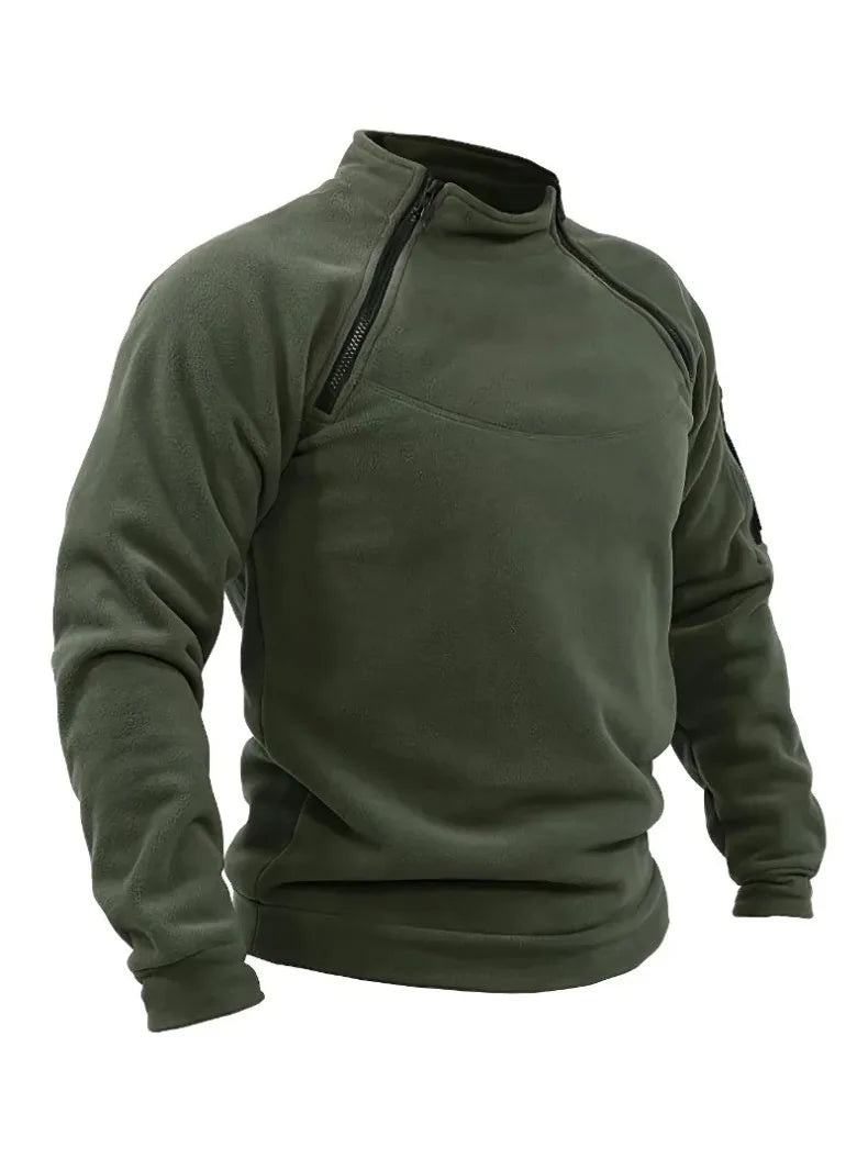 Military Outdoors Tactical Sweater in Olive Green for Outdoor Activities