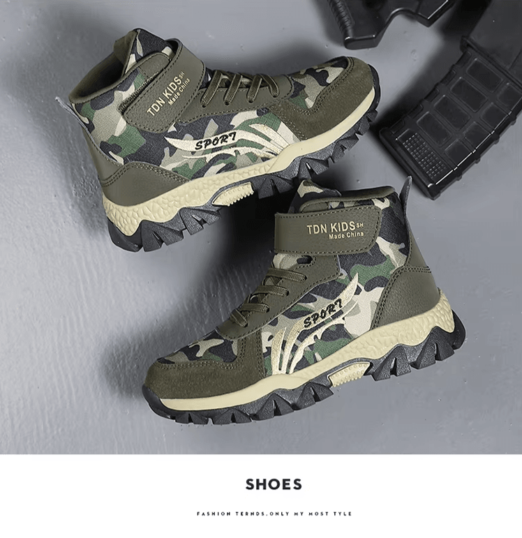 Warm Camouflage Sneakers for Kids - Military Outdoors - Military-Outdoors.com
