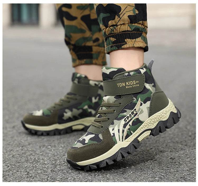 Warm Camouflage Sneakers for Kids - Military Outdoors - Military-Outdoors.com