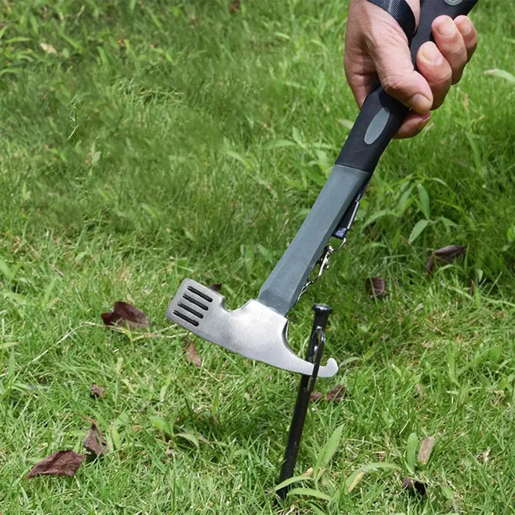 Durable Hammer with Tent Peg Puller for Easy Camping Setup