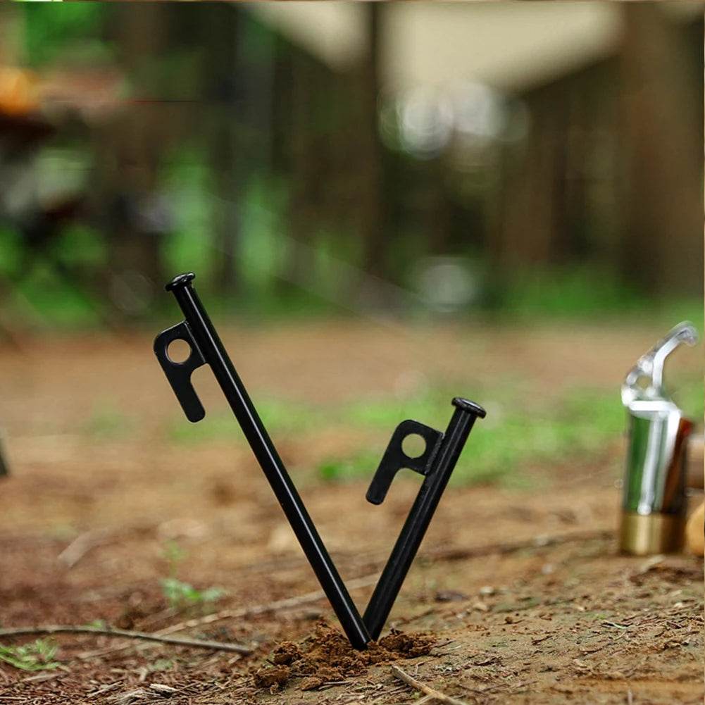 4 Or 8Pcs Tent Pegs With Storage Bag And Hammer - Military-Outdoors.com