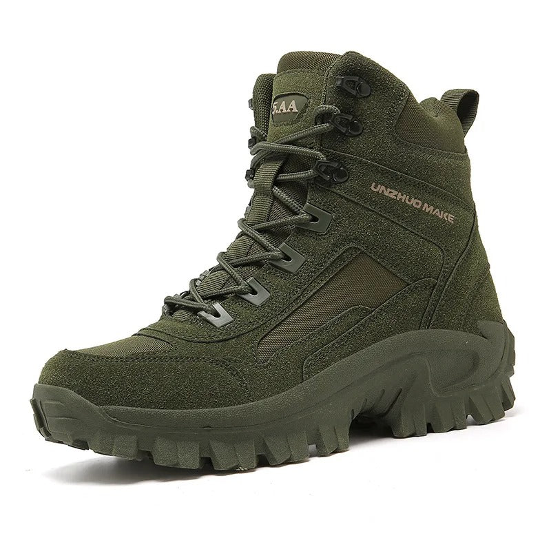 Olive Green Tactical Boots with Thermal Outdoor Boots for Rugged Terrain