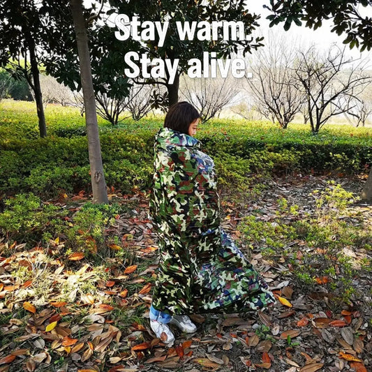 Aluminium Foil Emergency PET Thermal Sleeping Bag