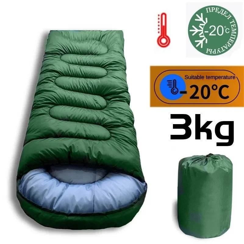 3KG Thickened And Widened Winter Sleeping Bag -15 ℃ - Military-Outdoors.com