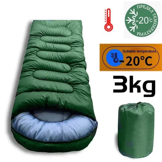 3KG Thickened And Widened Winter Sleeping Bag -15 ℃ - Military-Outdoors.com