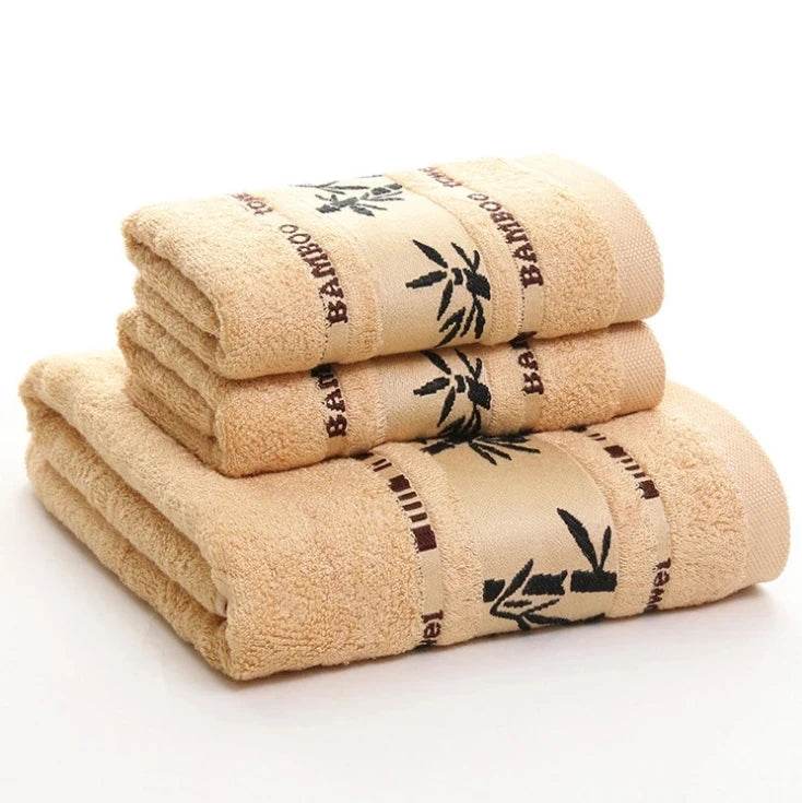 Set of 3 Thicker Bamboo Green Towels Set - Military-Outdoors.com