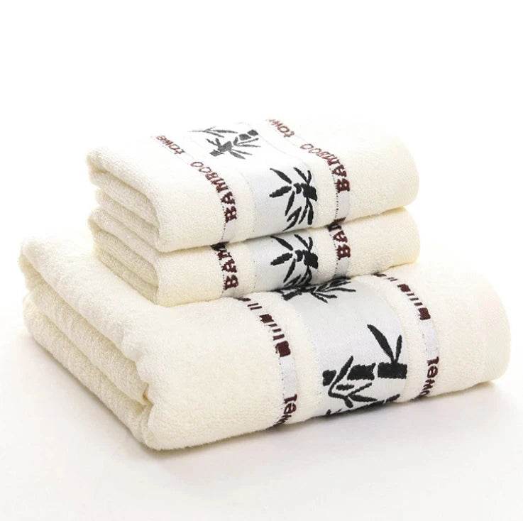 Set of 3 Thicker Bamboo Green Towels Set - Military-Outdoors.com