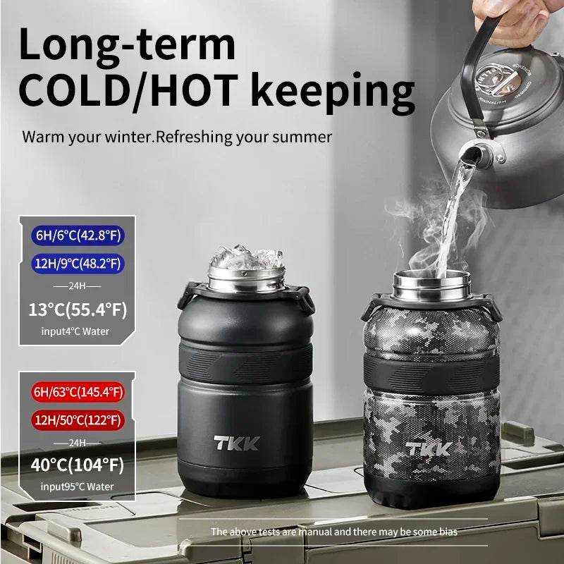 TKK 950ml Stainless Steel Thermos - Durable Vacuum Cup - Military-Outdoors.com