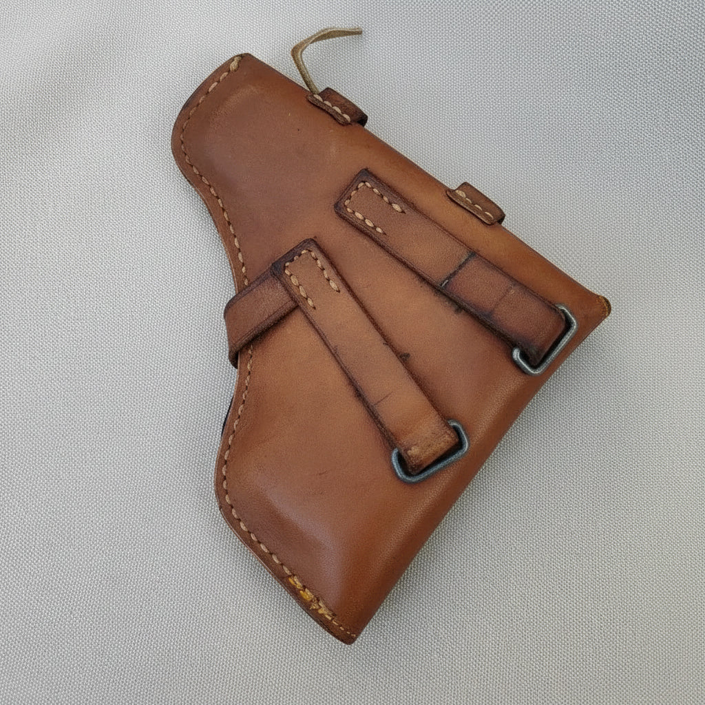 Tokarev leather holster in brown with adjustable strap design for secure carry