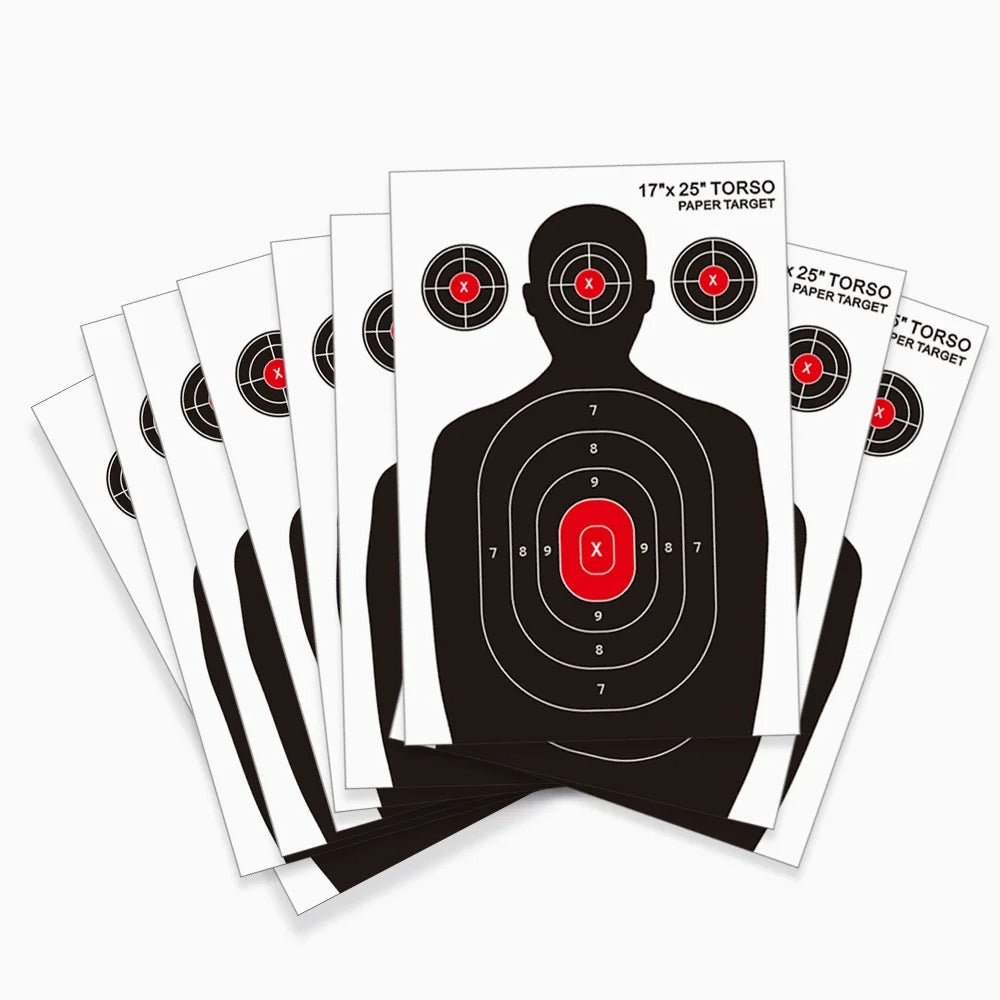 17x25 inch paper training targets for accurate shooting practice