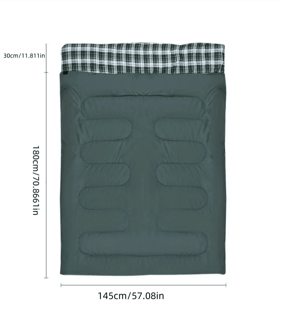 Two Person Warm Sleeping Bag With Pillows - Military-Outdoors.com