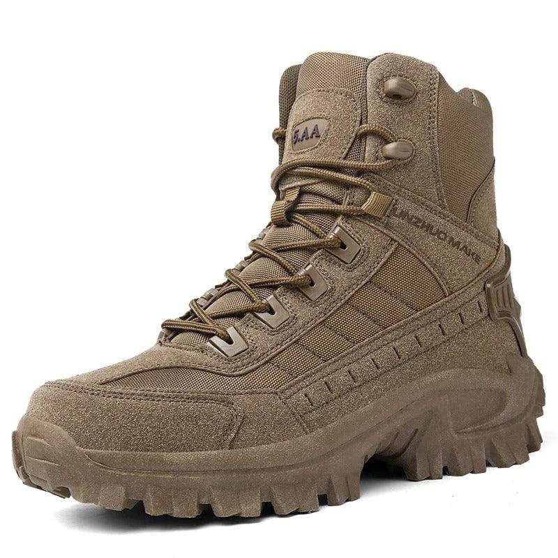 Tan Tactical Boots for All-Weather Use, Ideal Warm Outdoor Boots