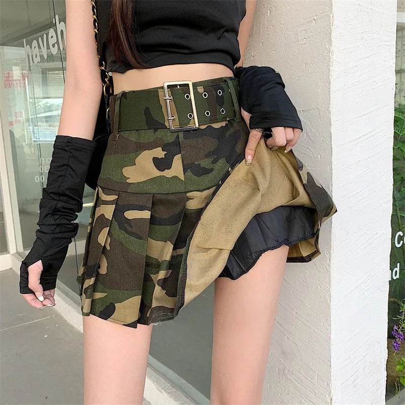 Military-Outdoors Camouflage Pleated Skirt for Women - Military-Outdoors.com