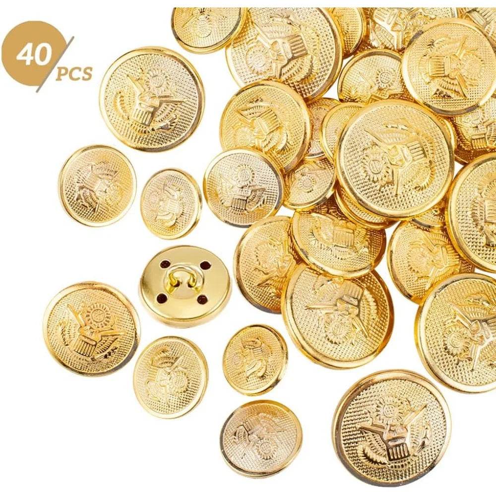 40pcs US Army Uniform Metal Blazer Buttons Set - Military-Outdoors.com